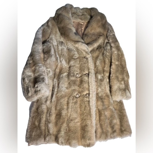 Royal Minke by Hillmoor Vintage faux fur Coat approximate size Medium EUC - Picture 6 of 16